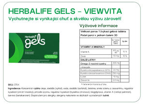 Herbalife Gels ViewVita s příchutí bobulí a citrusových plodů 30 žvýkacích gelových tablet