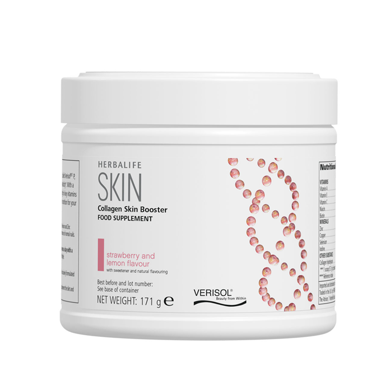 Herbalife Collagen SKIN Booster s jahodovo-citronovou příchutí 171g