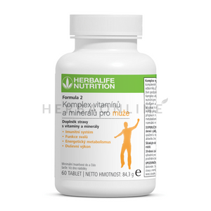 Herbalife Formula 2 - Komplex vitamínů a minerálů pro muže, 60 tablet