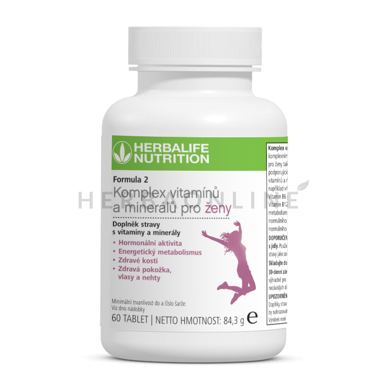 Herbalife Formula 2 - Komplex vitamínů a minerálů pro ženy, 60 tablet