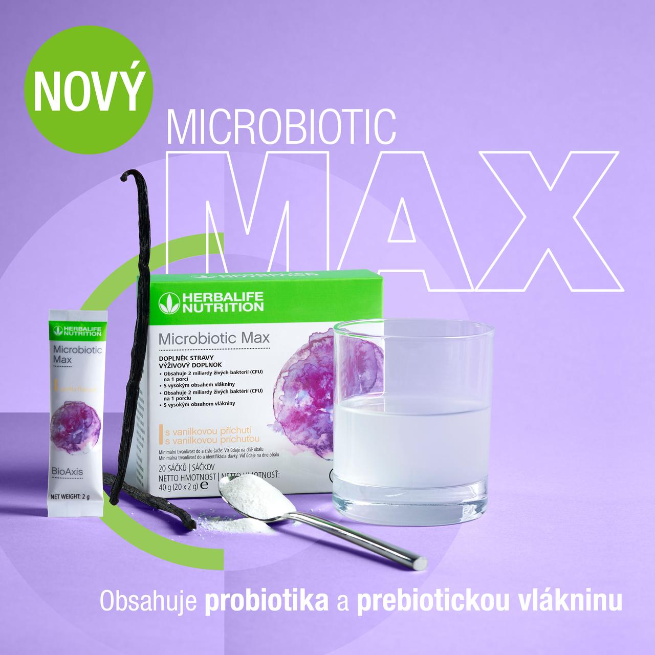 Microbiotic Max Vanilka, 20 sáčků
